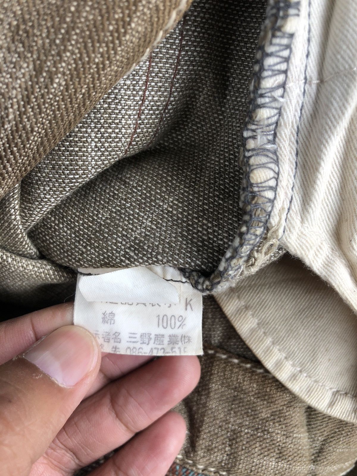 Japanese Brand Concave attempt Checkered Plaid Pocket Distressed Jeans Size US 36 / EU 52 - 13 Thumbnail