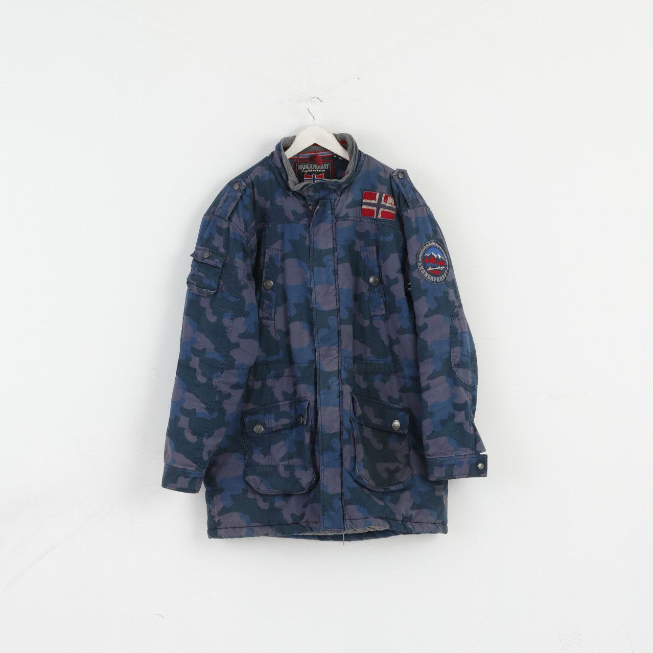 Vintage Nangaparbat Experience Men XL Jacket Blue Moro Cotton 3700 Size US XL / EU 56 / 4 - 2 Thumbnail