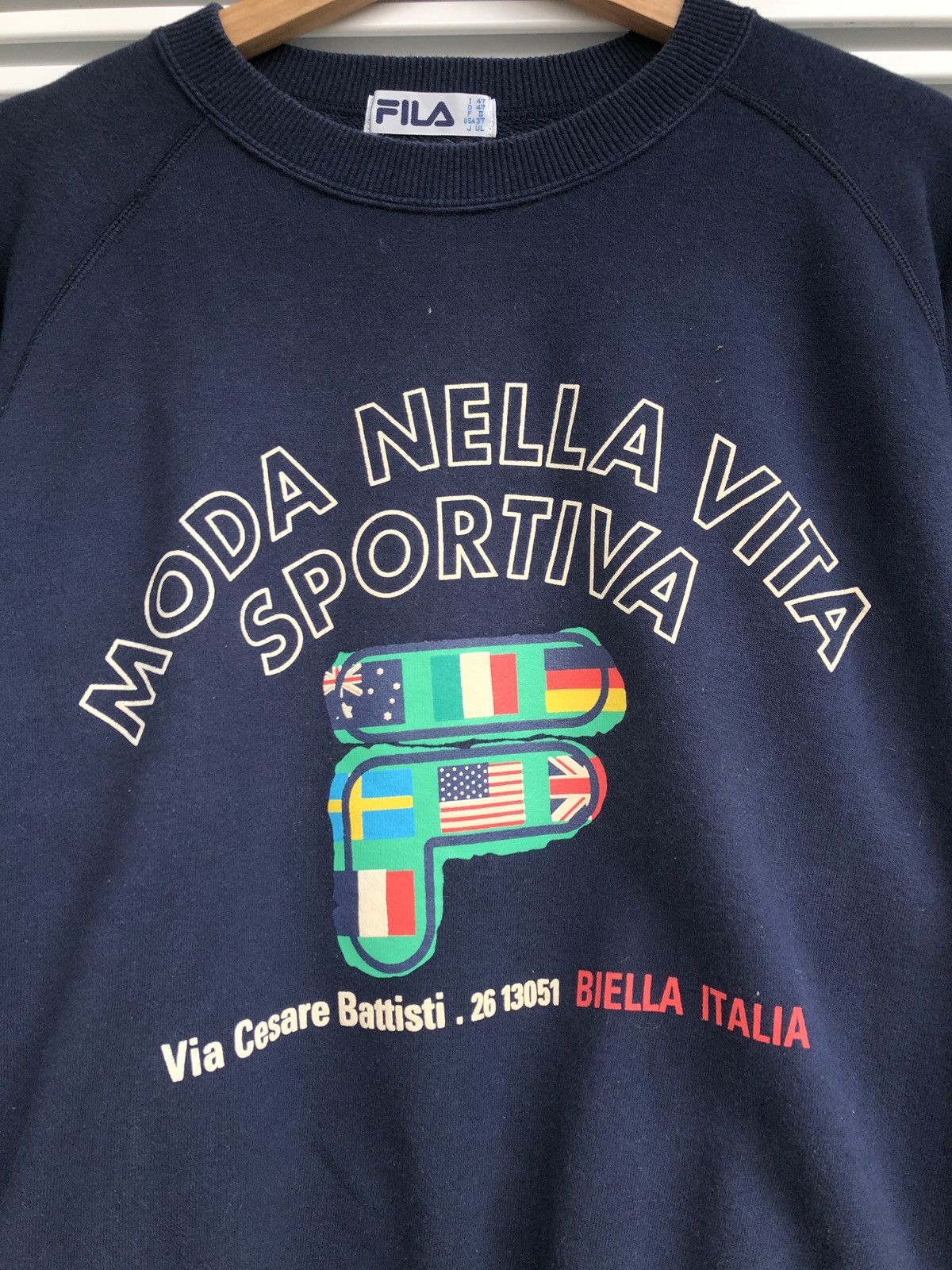 Fila Vintage Fila Moda Nella Vita Sportiva Crewneck Size US M / EU 48-50 / 2 - 2 Thumbnail