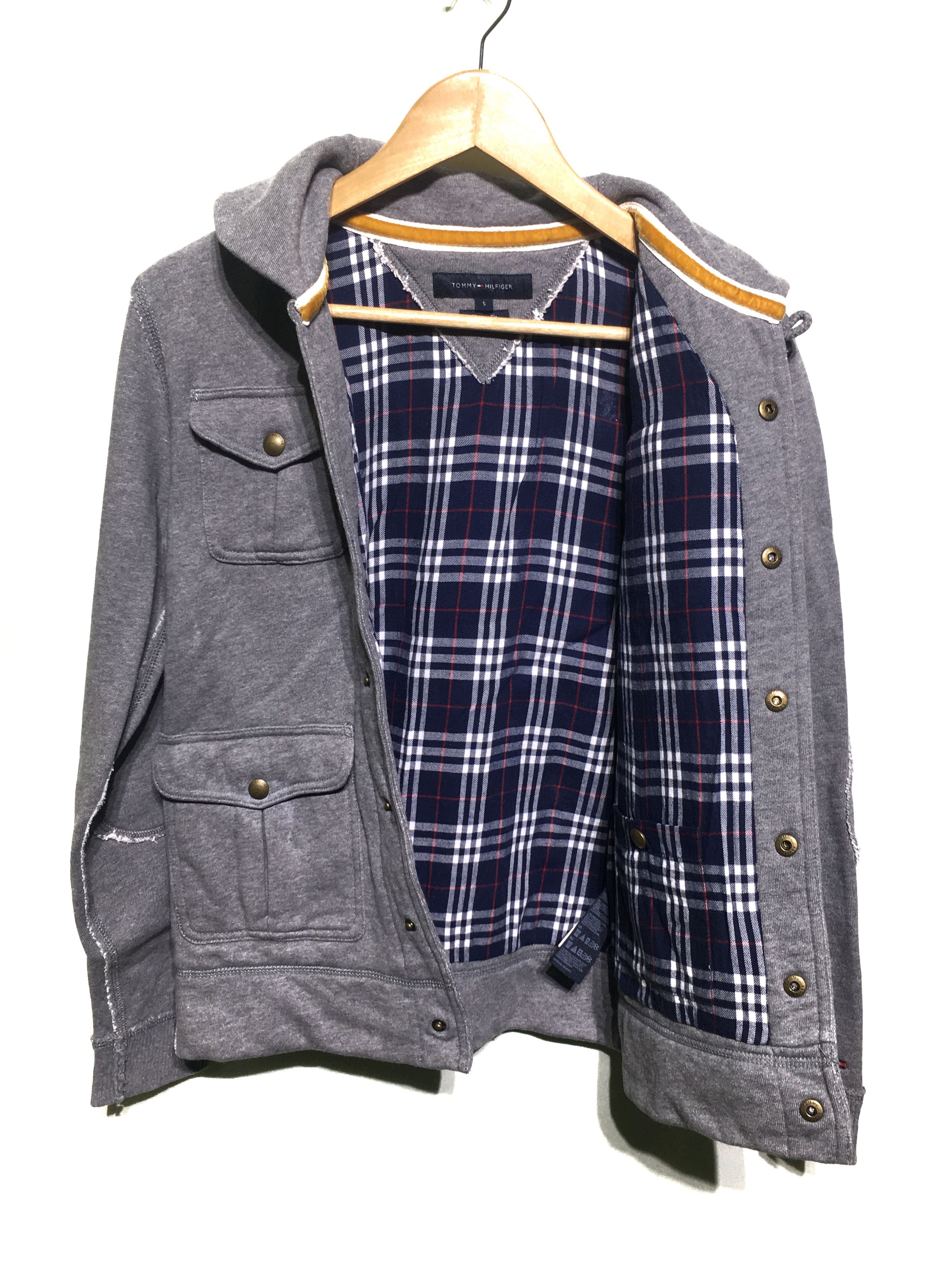 TOMMY HILFIGER Full Button Jacket Crewneck Sweatshirt