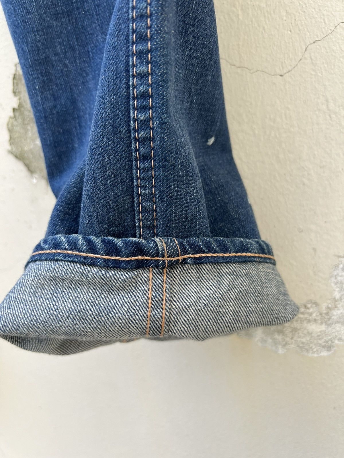 The Flat Head Vintage R.J.B Japan Fade Blue Denim Bush Pant Jeans Size US 30 / EU 46 - 14 Thumbnail
