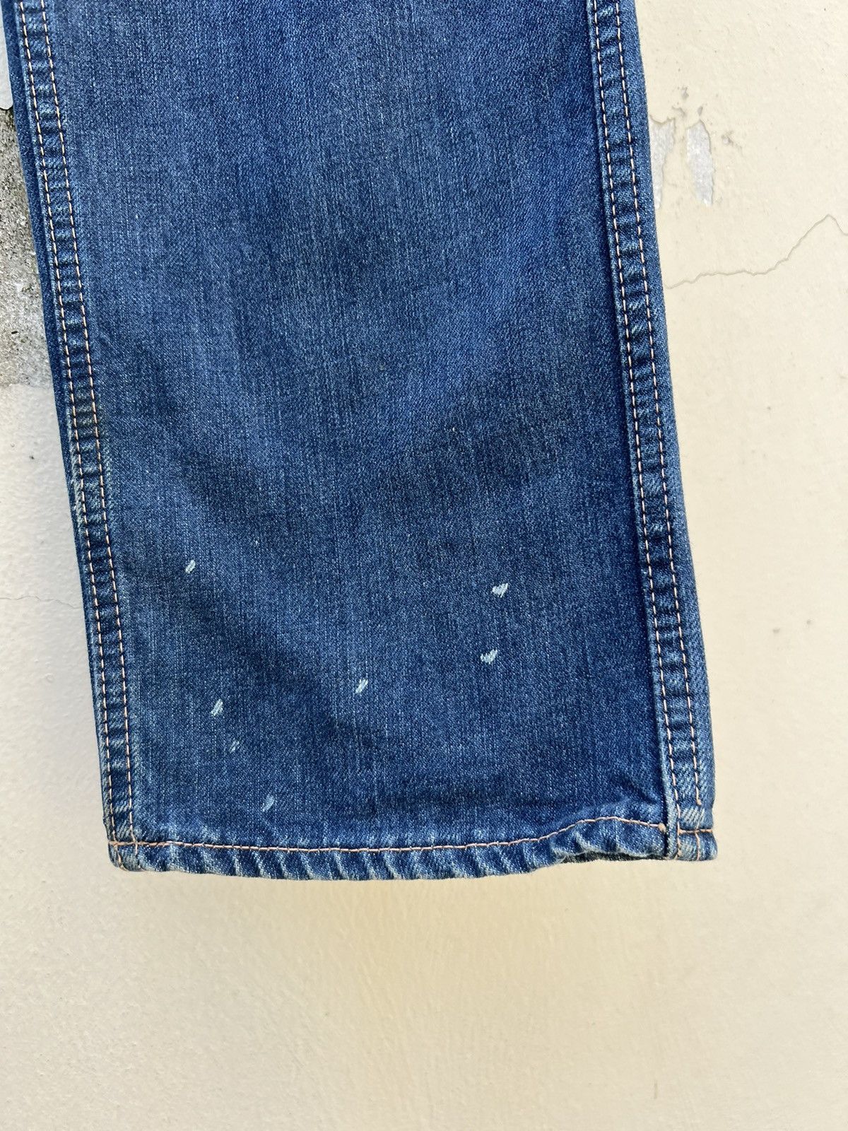 The Flat Head Vintage R.J.B Japan Fade Blue Denim Bush Pant Jeans Size US 30 / EU 46 - 13 Thumbnail