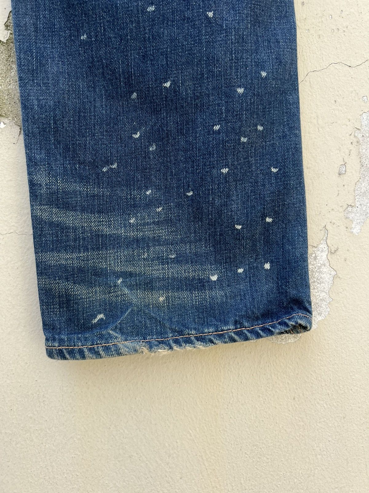 The Flat Head Vintage R.J.B Japan Fade Blue Denim Bush Pant Jeans Size US 30 / EU 46 - 21 Thumbnail