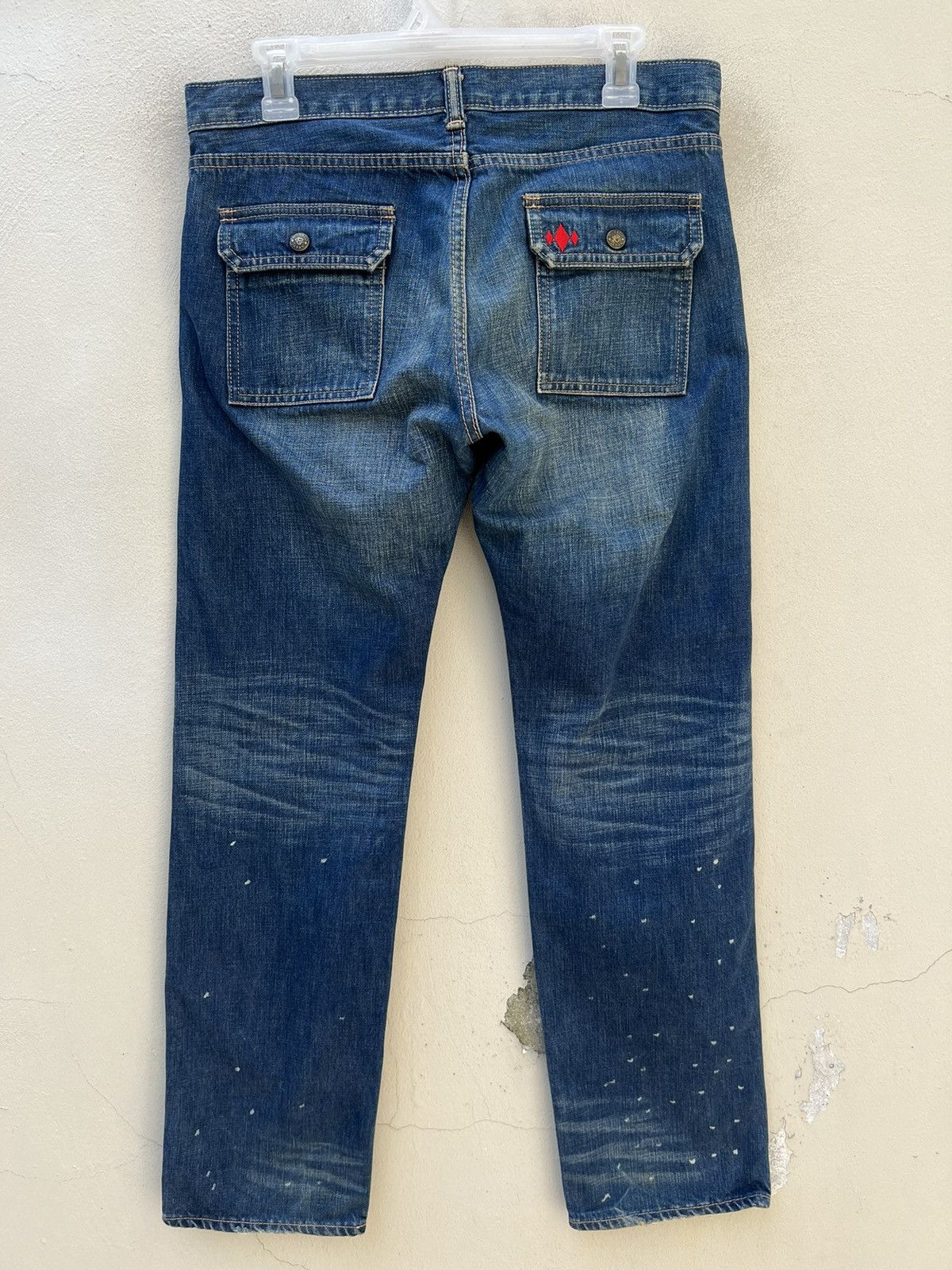 The Flat Head Vintage R.J.B Japan Fade Blue Denim Bush Pant Jeans Size US 30 / EU 46 - 15 Thumbnail