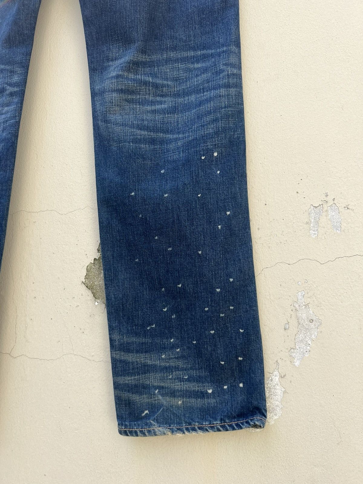 The Flat Head Vintage R.J.B Japan Fade Blue Denim Bush Pant Jeans Size US 30 / EU 46 - 20 Thumbnail