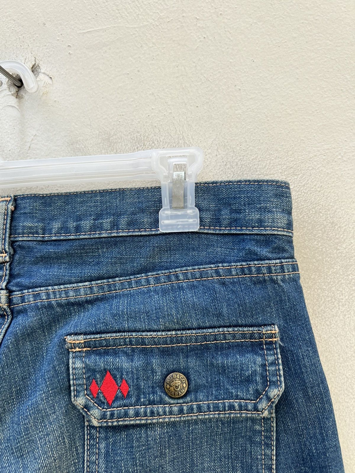 The Flat Head Vintage R.J.B Japan Fade Blue Denim Bush Pant Jeans Size US 30 / EU 46 - 19 Thumbnail