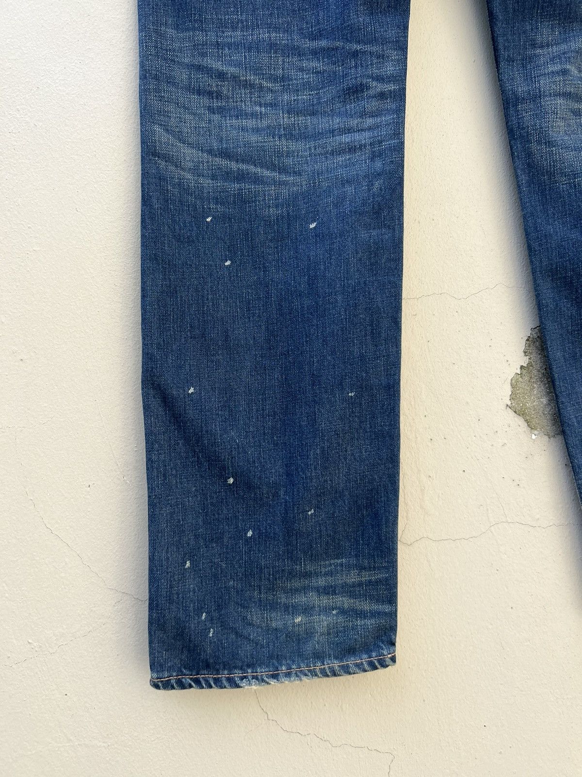 The Flat Head Vintage R.J.B Japan Fade Blue Denim Bush Pant Jeans Size US 30 / EU 46 - 17 Thumbnail