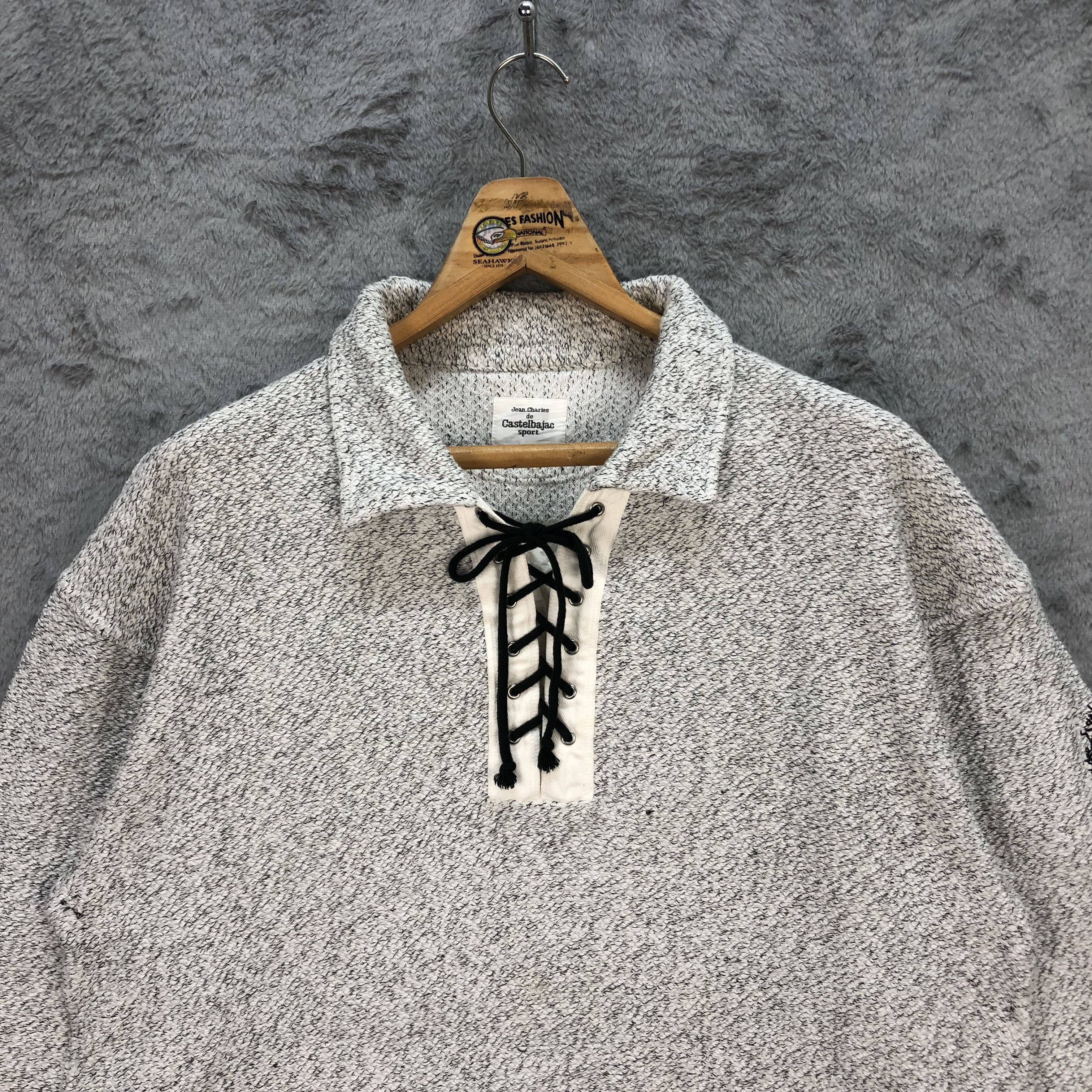 Jean Charles De Castelbajac Jean Charles De Castelbajac Long Sleeve Polo Shirt #5911-213 Size US M / EU 48-50 / 2 - 2 Thumbnail