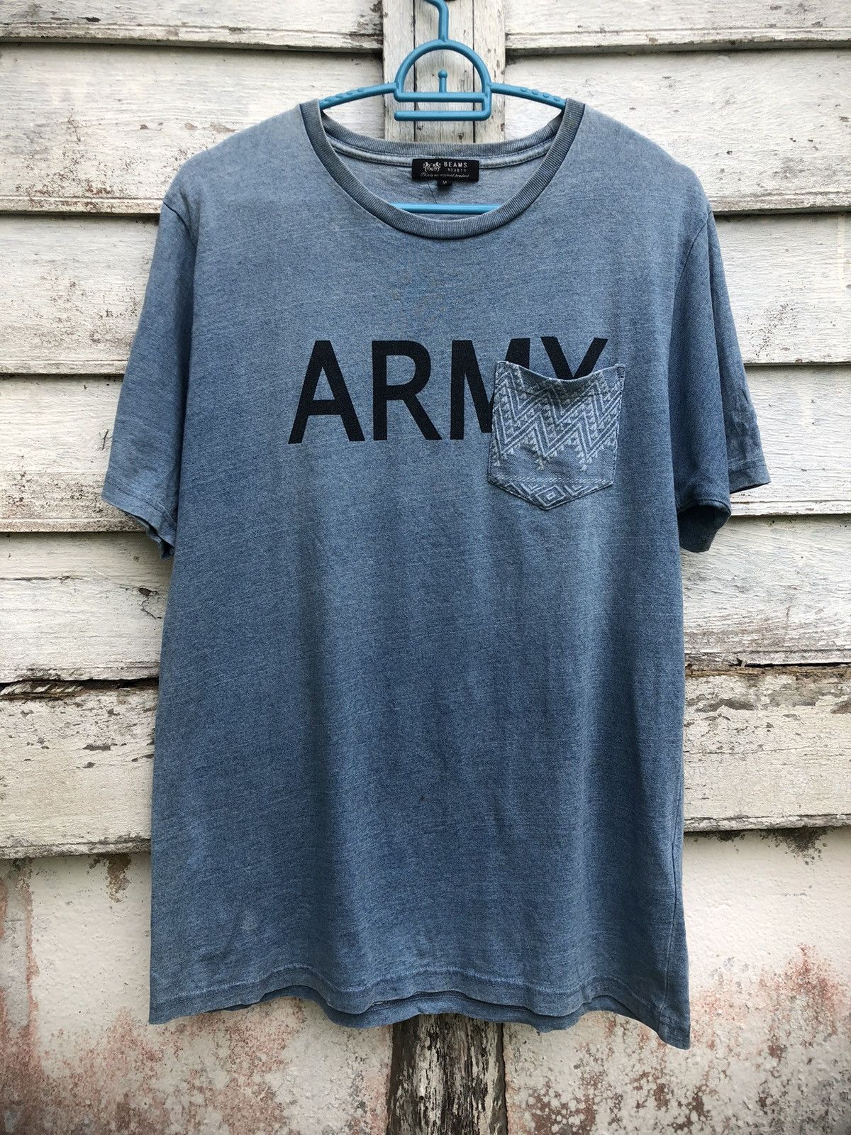 Beams Heart ARMY Single Pocket Tee