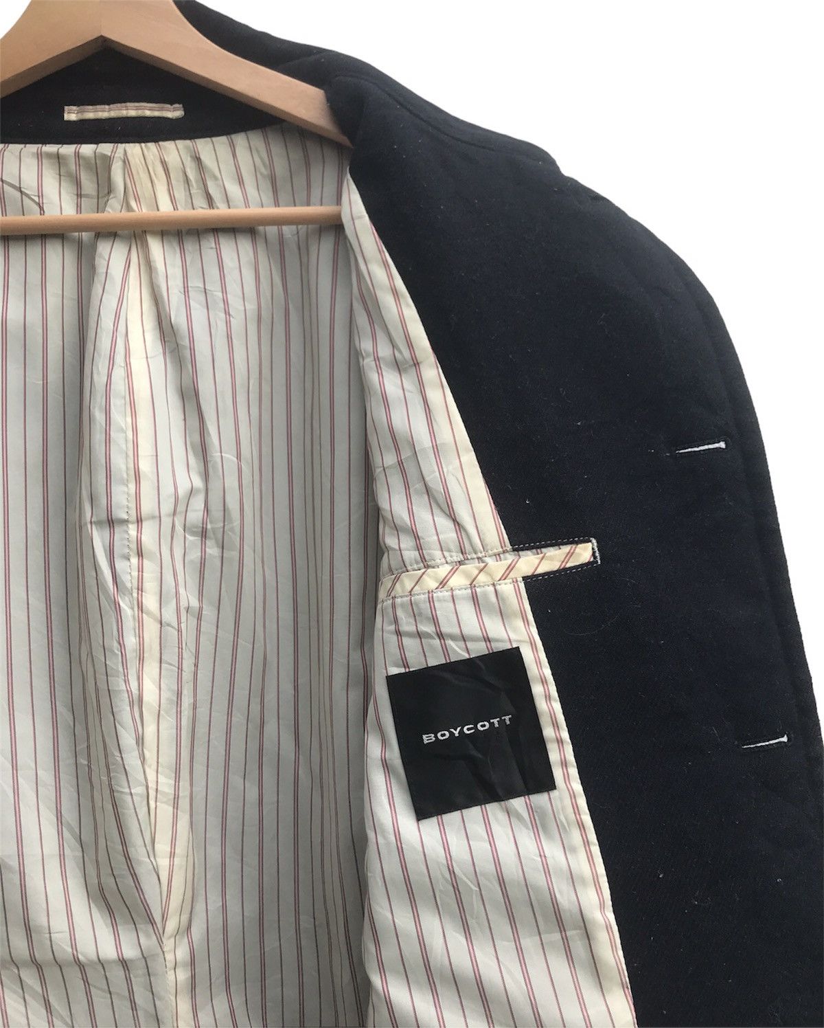 20471120 × Boycott × Japanese Brand Vintage Boycott Wool Peacoat Size US L / EU 52-54 / 3 - 8 Thumbnail
