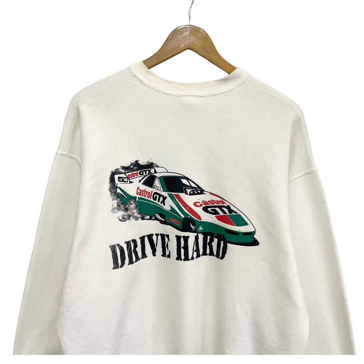Hein Gericke × Kadoya 💥90s NASCAR CASTROL GTX RACING CREWNECK SWEATSHIRT Size US XL / EU 56 / 4 - 4 Thumbnail