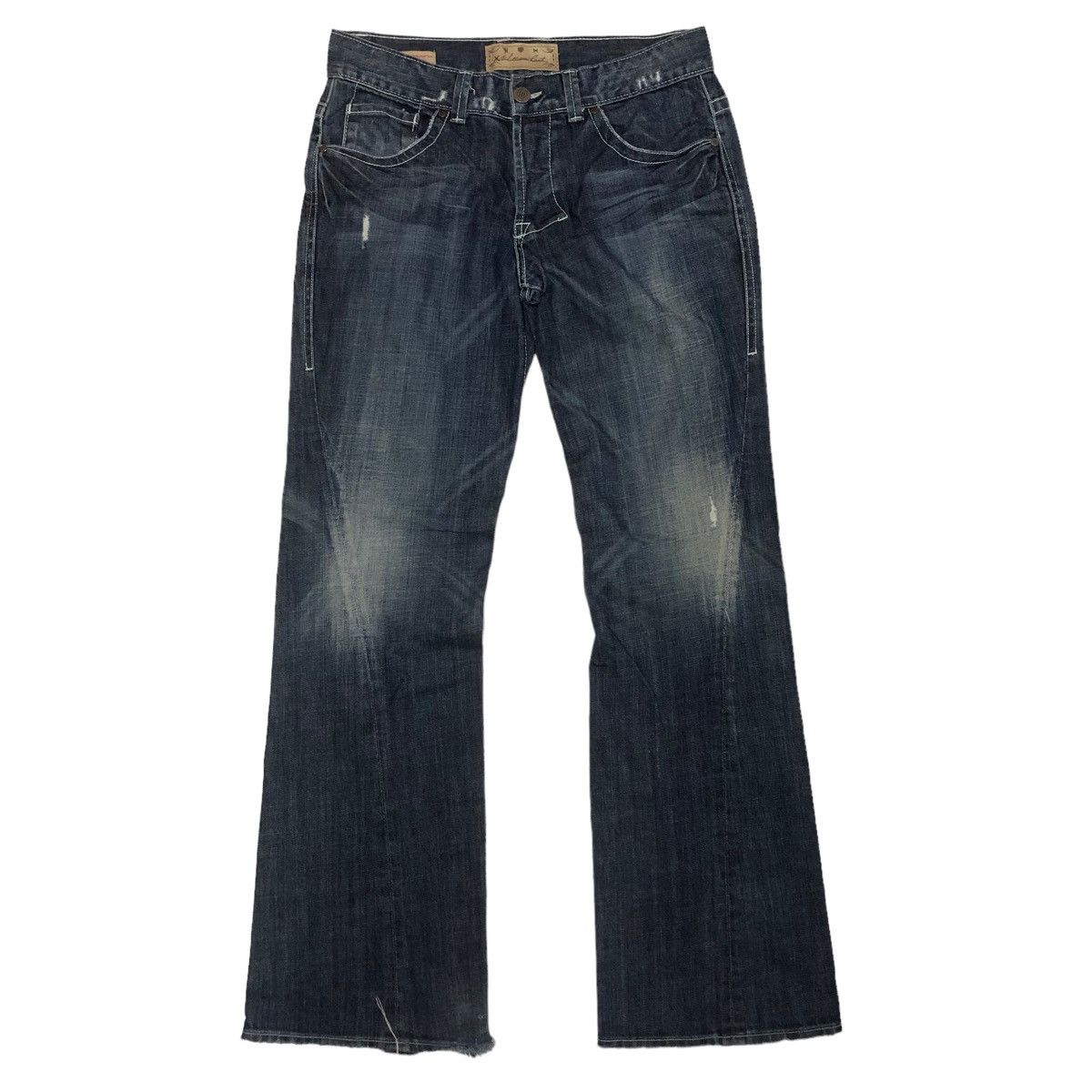 William Rast Engineered Flare Button Denime Pants