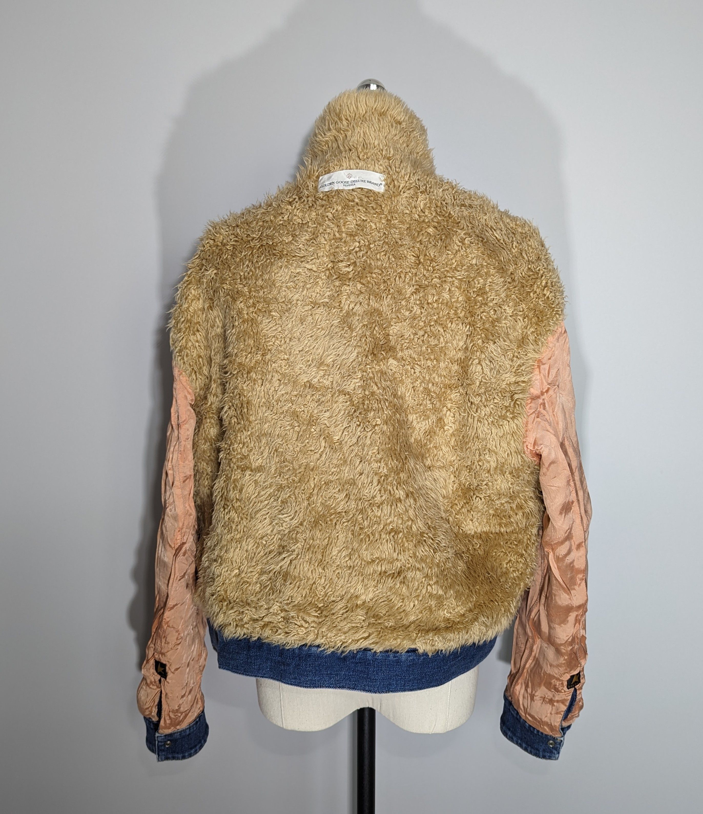 DELUXE Golden Goose Deluxe Brand Faux-Fur Denim Womens Sherpa S-M Size S / US 4 / IT 40 - 14 Thumbnail