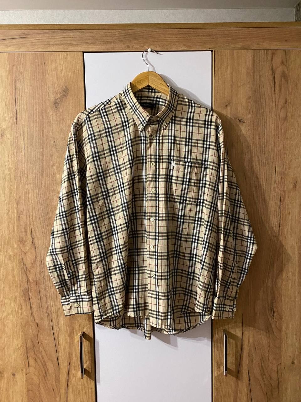Burberry Vintage Burberry Nova Chek Long Sleeve Shirt Size US M / EU 48-50 / 2 - 1 Thumbnail