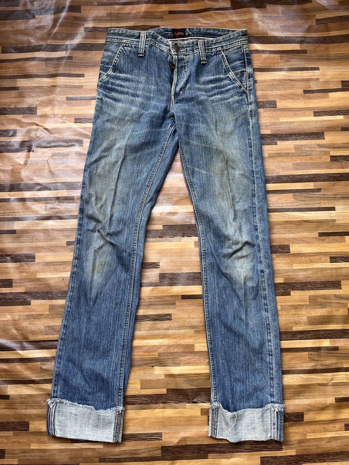 Japanese Brand × Vintage Brappers Redline Selvedge Indigo Denim Jeans Made In Japan Size US 29 - 17 Thumbnail