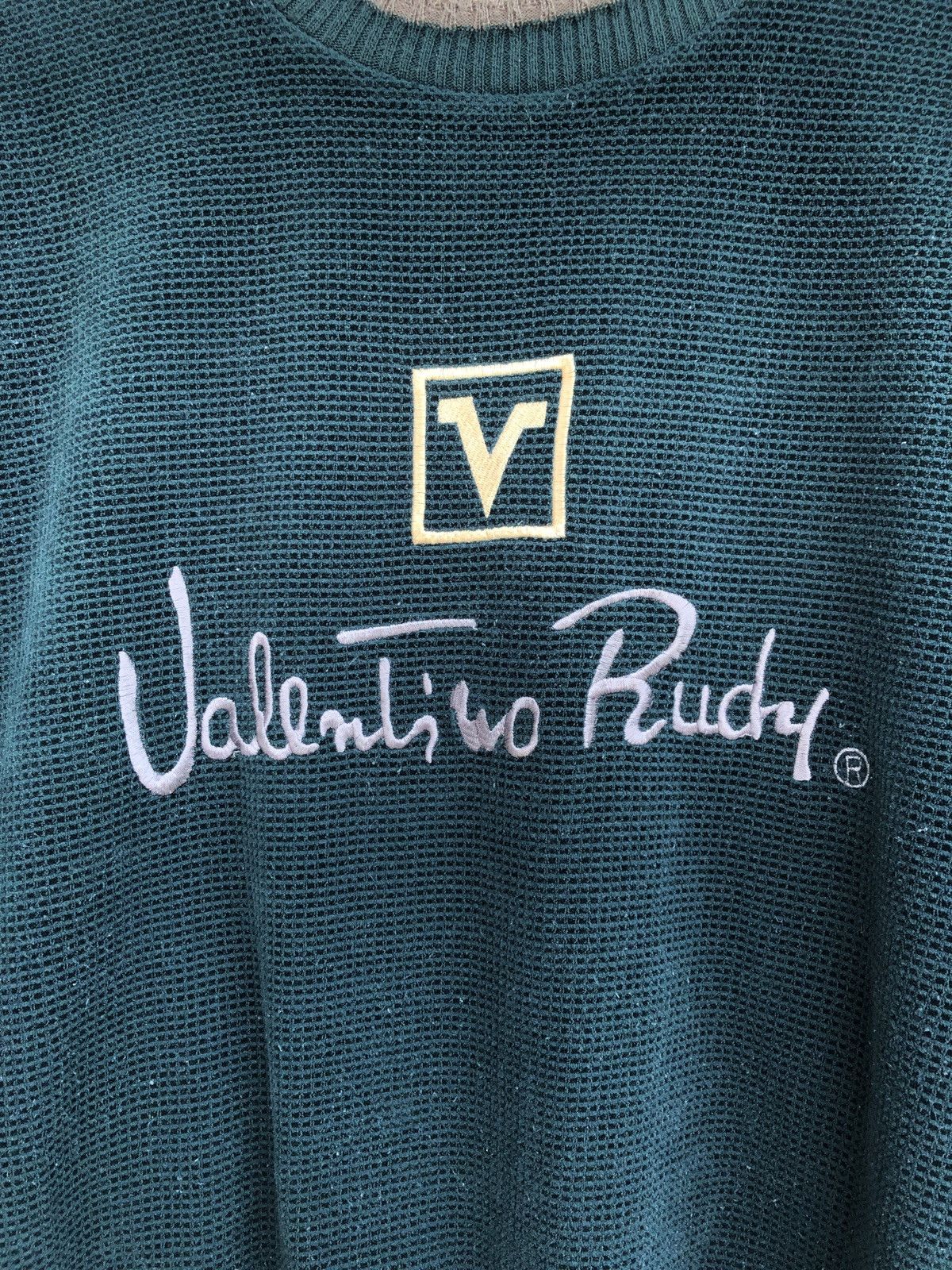 Gianni Valentino × Japanese Brand Vintage Rudy Valentino Emerald Green Crewneck Size US L / EU 52-54 / 3 - 3 Thumbnail