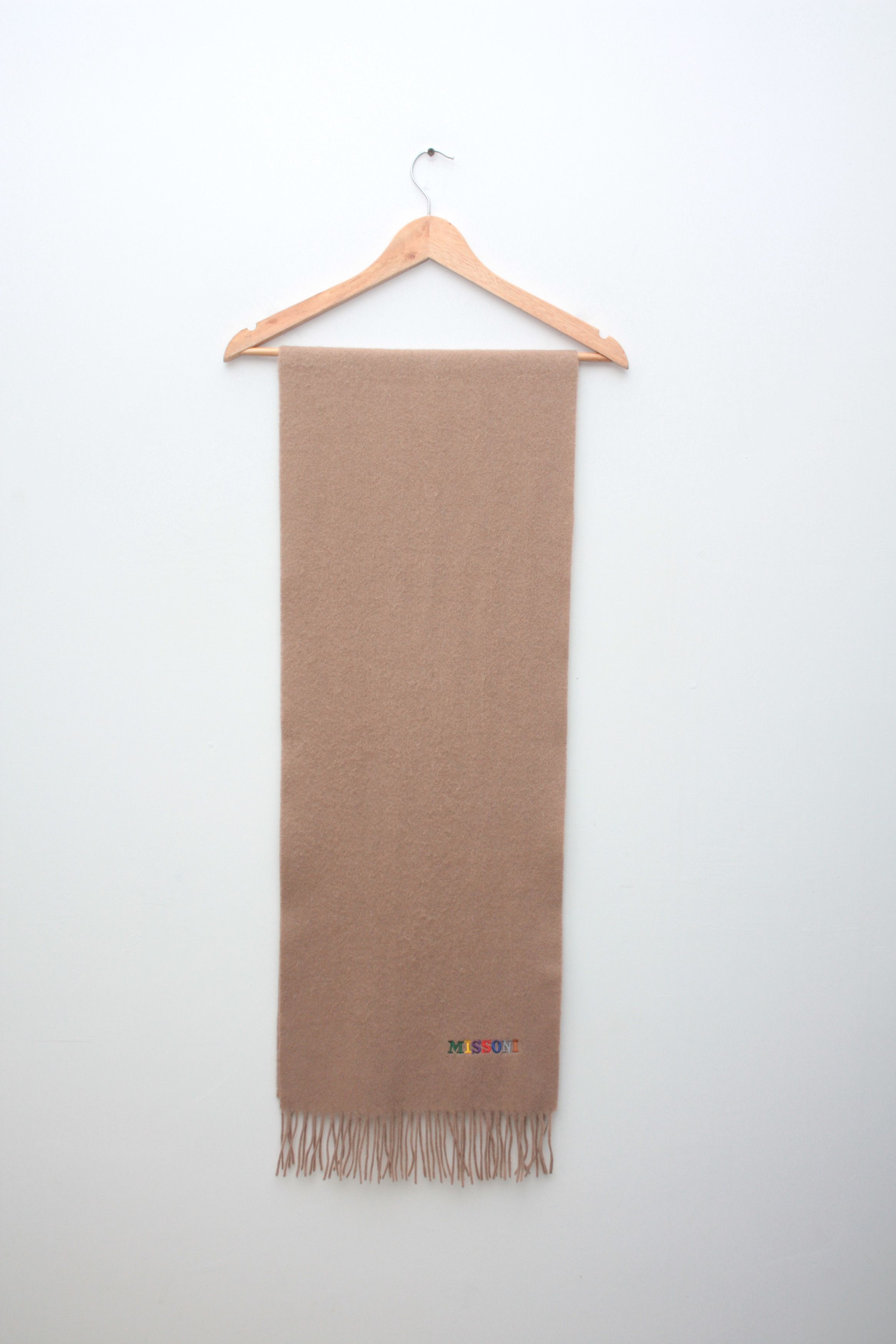Missoni Missoni Beige Wool Scarf Made In Italy Size ONE SIZE - 2 Thumbnail