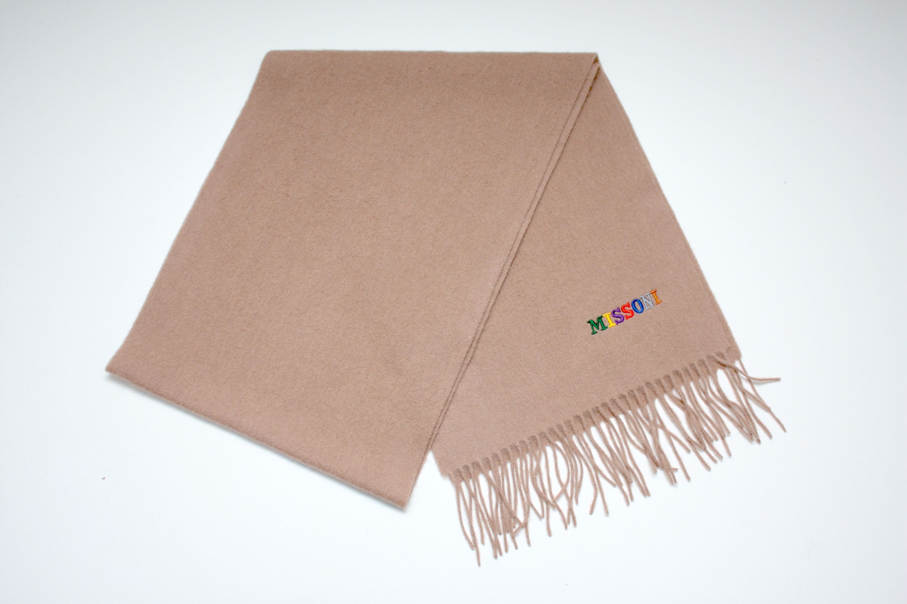 Missoni Missoni Beige Wool Scarf Made In Italy Size ONE SIZE - 1 Thumbnail