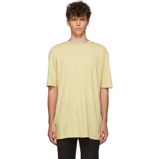 Haider Ackermann Haider Ackermann Yellow Awuna Dye Oversize T Shirt Size US S / EU 44-46 / 1 - 1 Thumbnail
