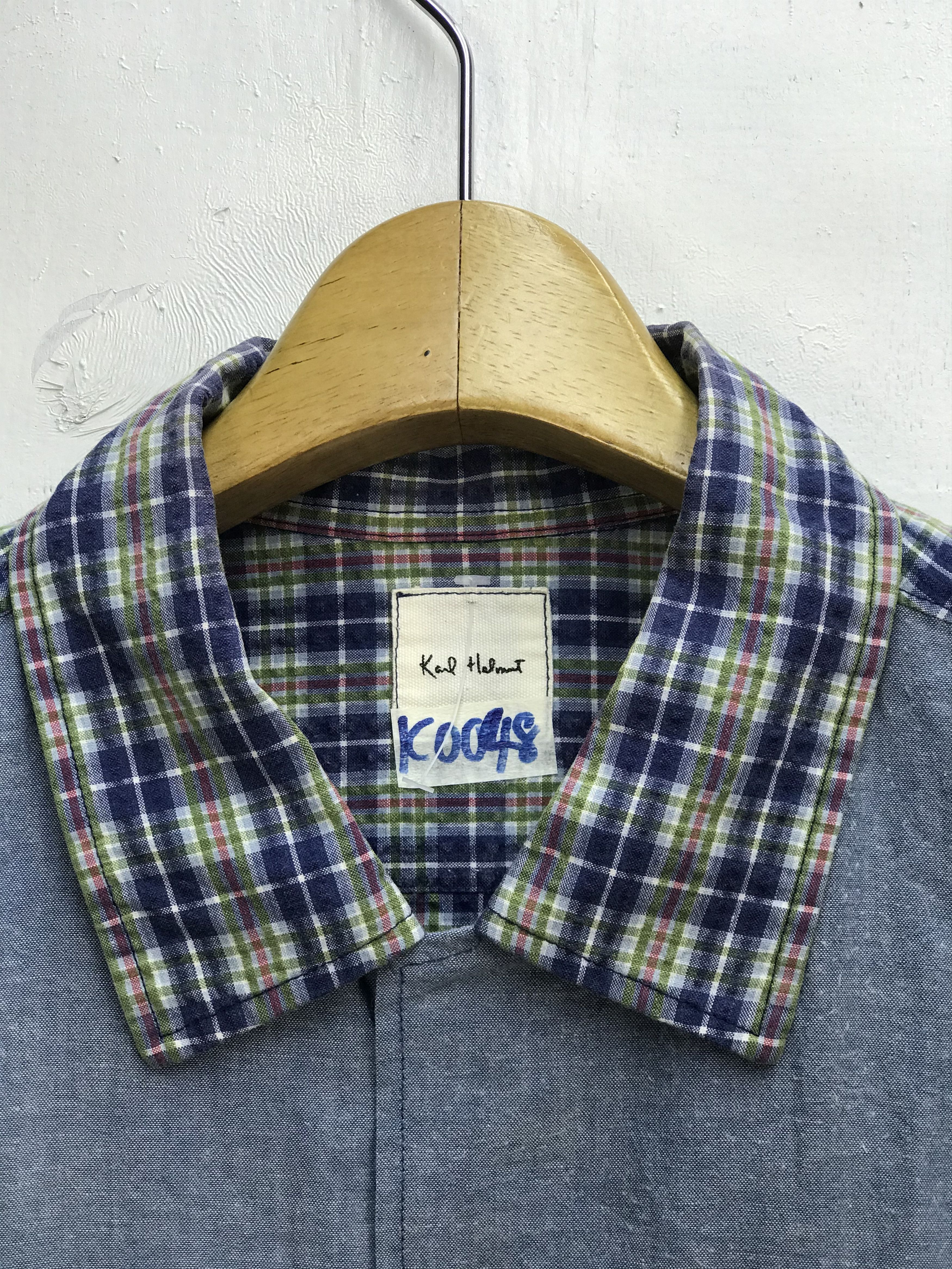 Karl Helmut VINTAGE KARL HELMUT PATCHWORK SPELLOUT SHIRT Size US L / EU 52-54 / 3 - 3 Thumbnail