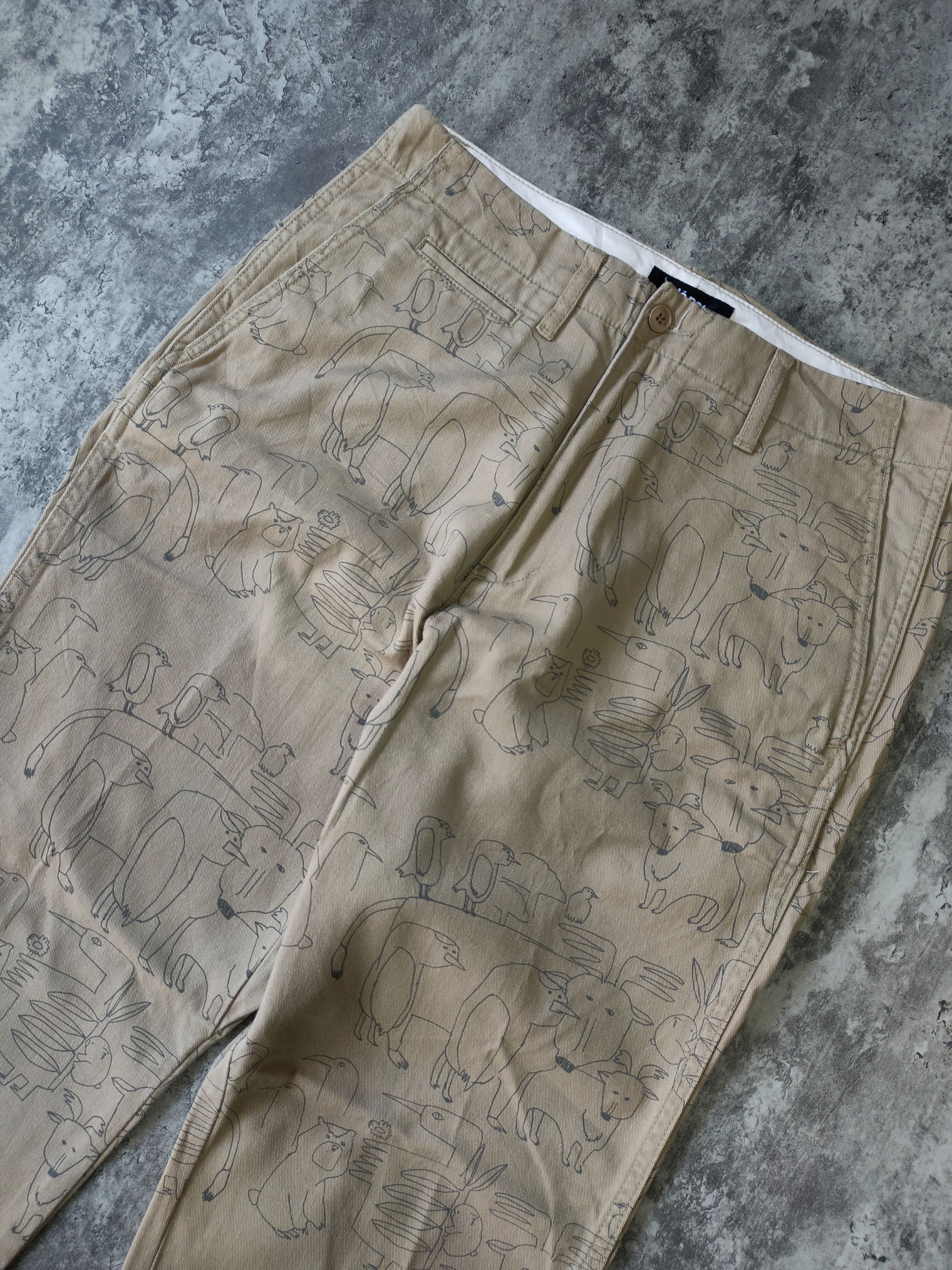Issey Miyake × Japanese Brand × Ne-Net Ne-Net by issey miyake designer animal printed longpans Size US 31 - 3 Thumbnail