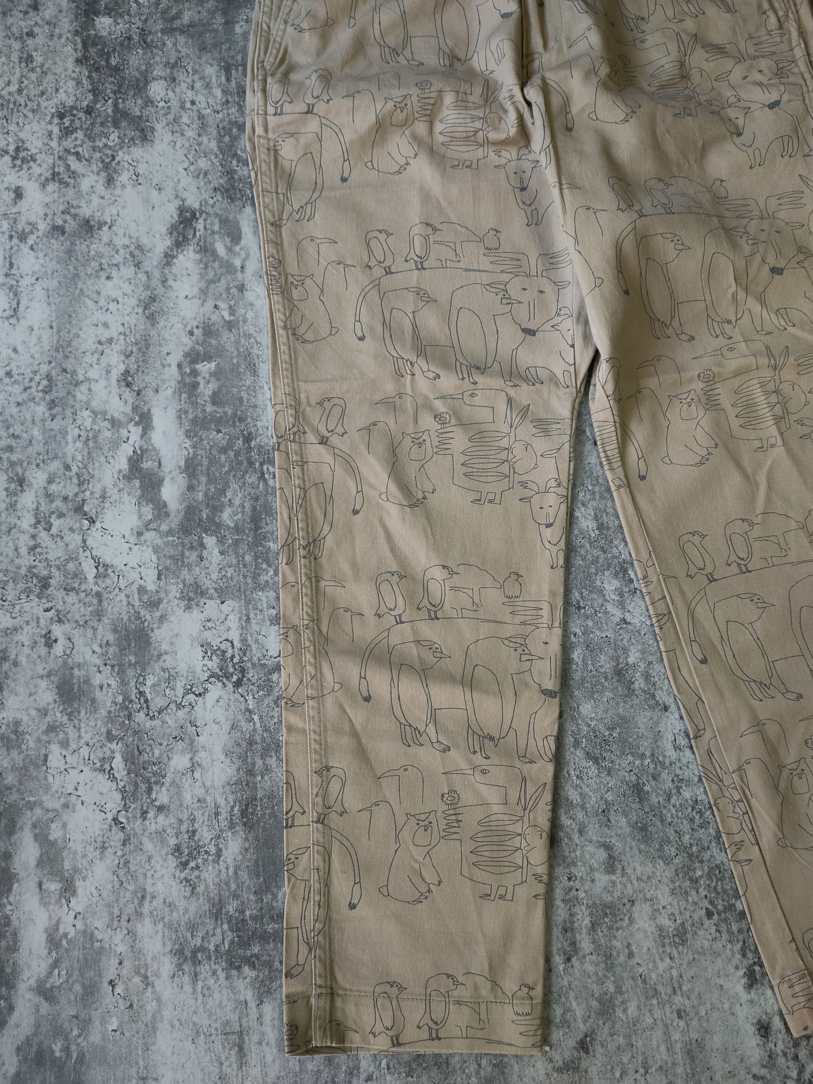 Issey Miyake × Japanese Brand × Ne-Net Ne-Net by issey miyake designer animal printed longpans Size US 31 - 5 Thumbnail