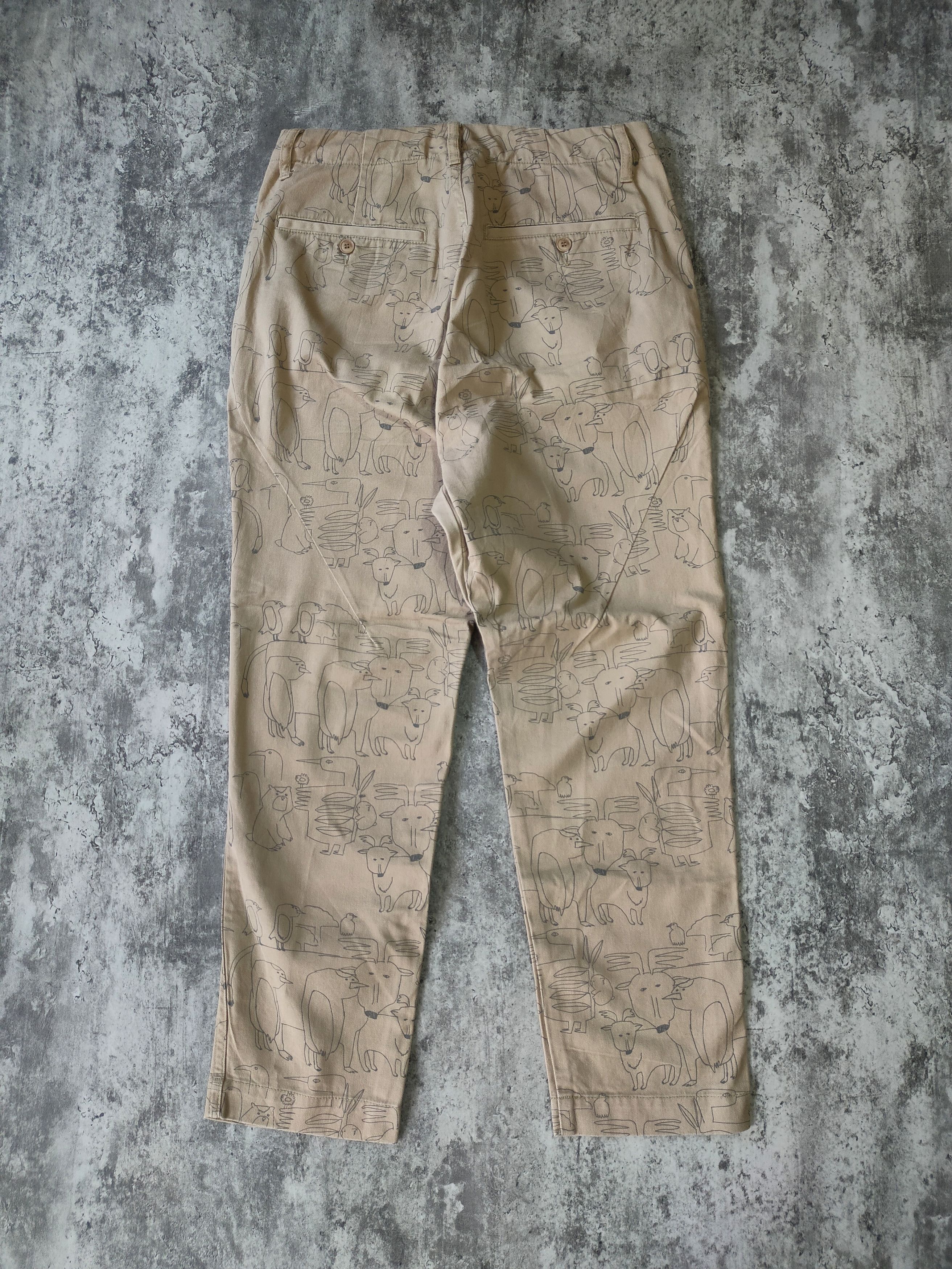 Issey Miyake × Japanese Brand × Ne-Net Ne-Net by issey miyake designer animal printed longpans Size US 31 - 2 Thumbnail