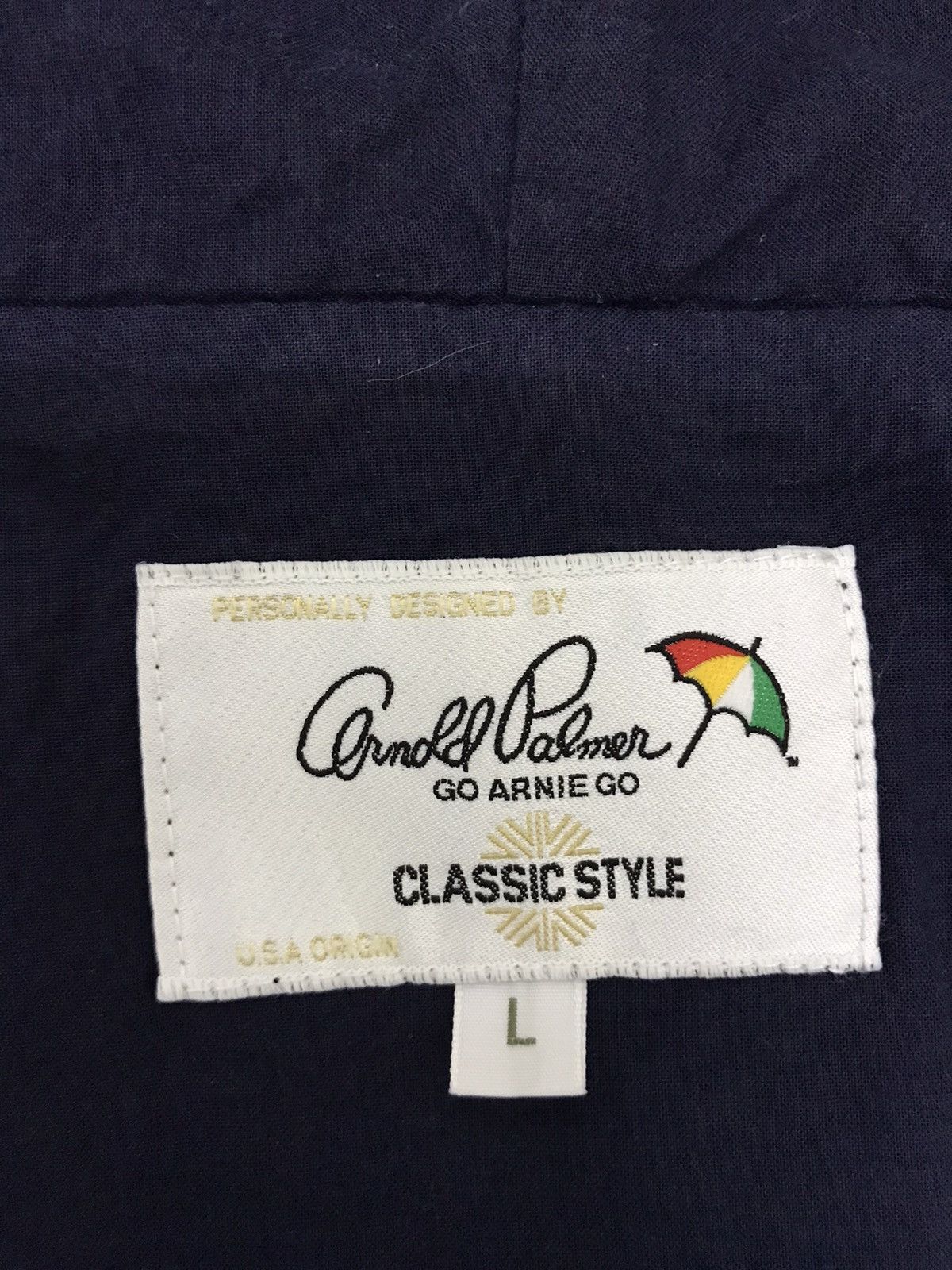 Japanese Brand Arnold Palmer Two Layer Net Mesh Hooded Jacket Size US L / EU 52-54 / 3 - 10 Thumbnail