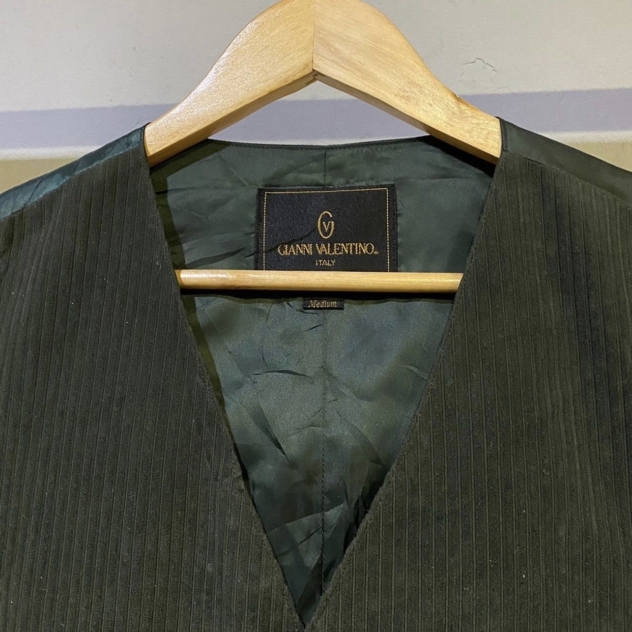 Gianni Valentino × Valentino × Vintage VINTAGE RARE‼️Gianni Valentino Italy Corduroy Vests Size 36R - 3 Thumbnail