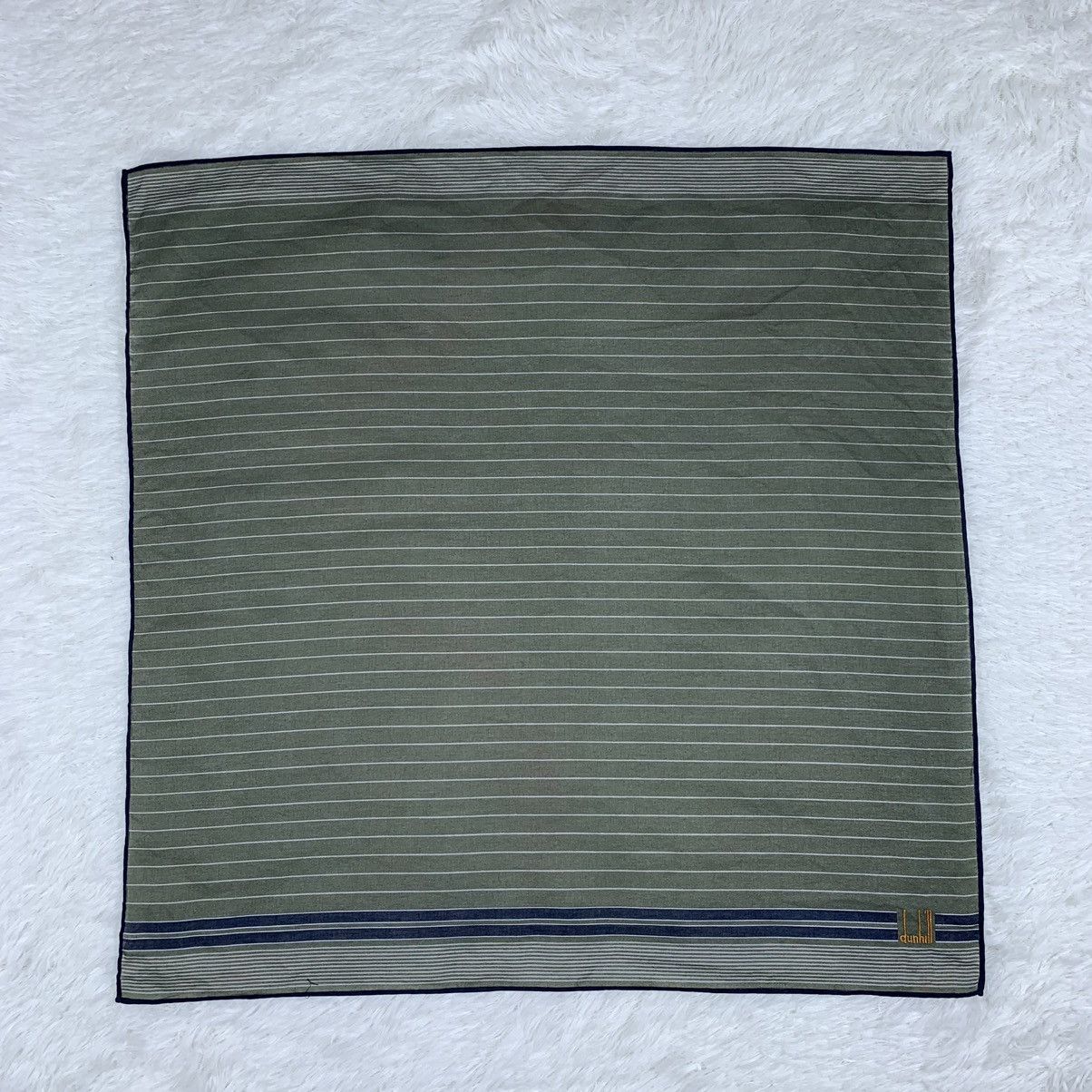Alfred Dunhill DUNHILL handkerchief handky small logo.. pocket square Size ONE SIZE - 5 Thumbnail