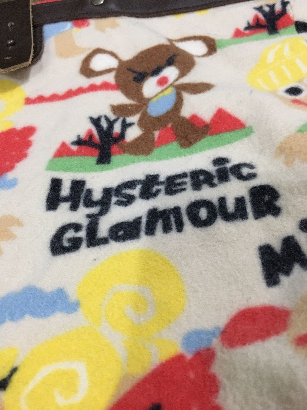 Hysteric Glamour Leather & Wool Printed Hysteric Glamour Tote Bag Size ONE SIZE - 3 Thumbnail