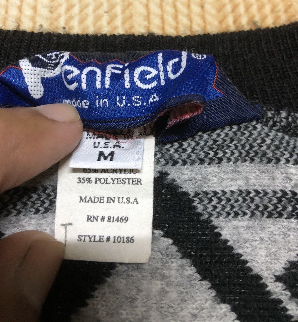 Penfield Vintage Fleece Synchilla Nature Style Made in USA Size US M / EU 48-50 / 2 - 5 Thumbnail