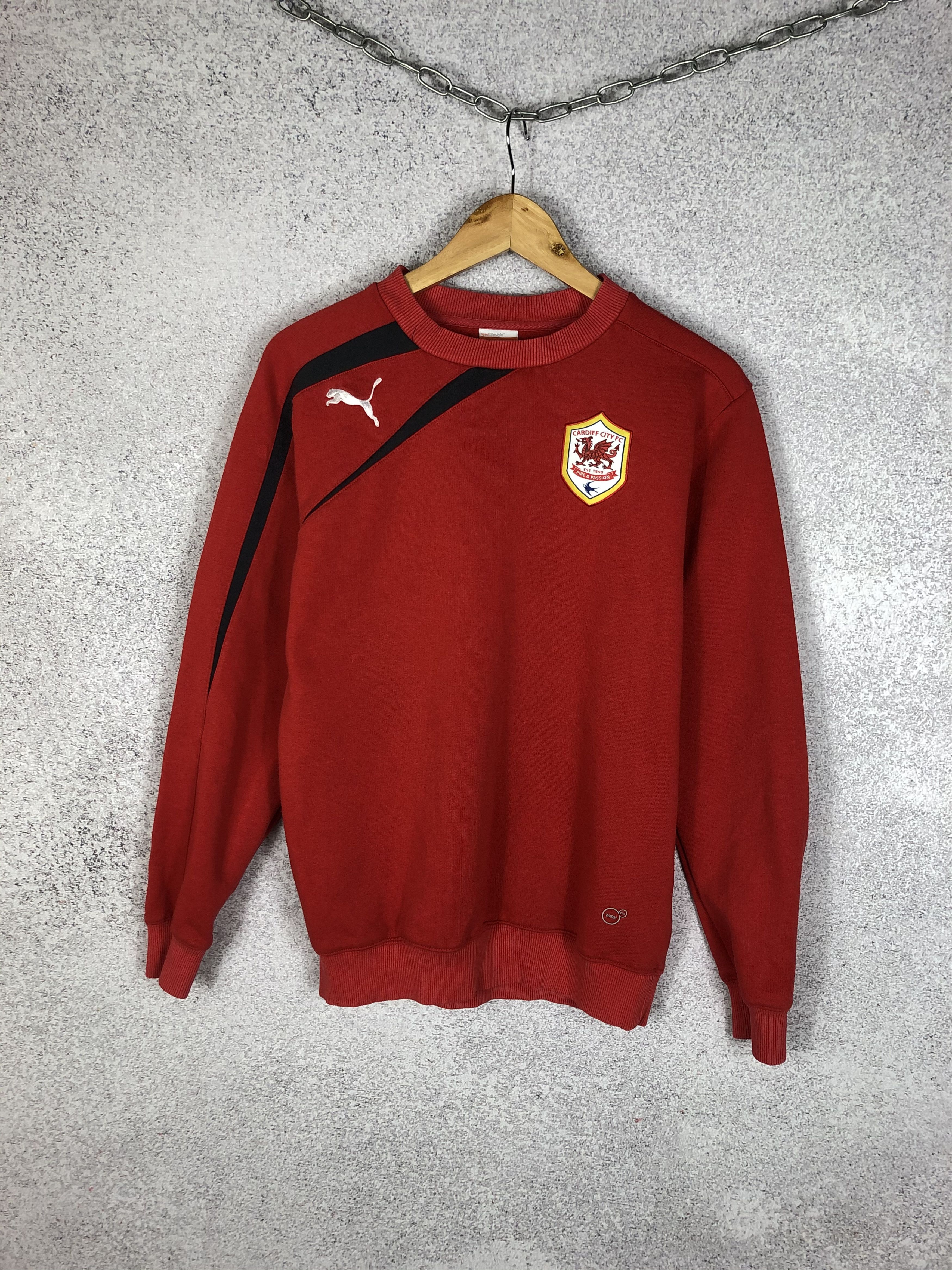 Puma Vintage Cardiff City FC Puma Soccer Football Sweatshirt Size US S / EU 44-46 / 1 - 1 Thumbnail