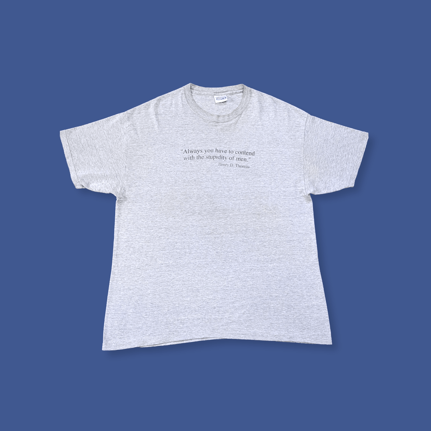Arts & Science × Vintage Vintage Henry Thoreau Anarchy Quote Human Stupidity T shirt Size US XL / EU 56 / 4 - 2 Thumbnail