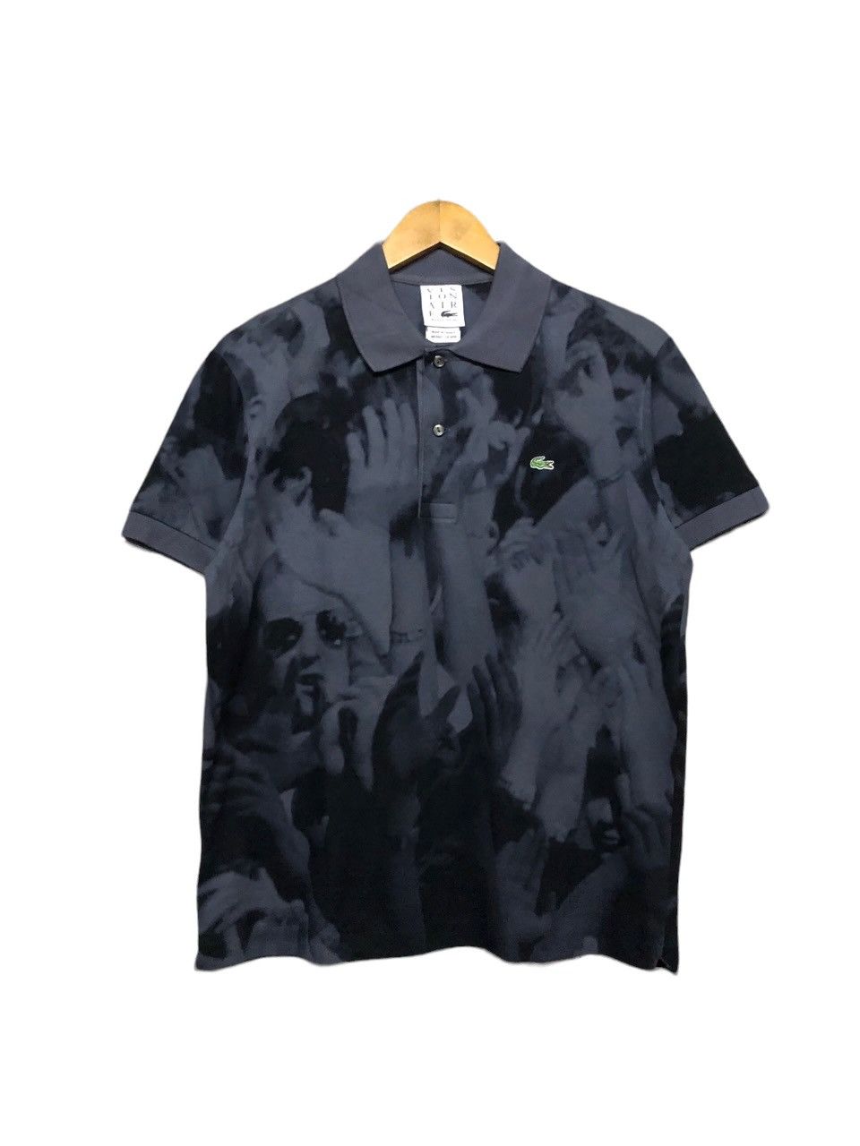 Band Tees × Lacoste × R.E.M. Lacoste X Michael Stripe Singer R.E.M Band Polo Tee Concert Size US M / EU 48-50 / 2 - 1 Thumbnail