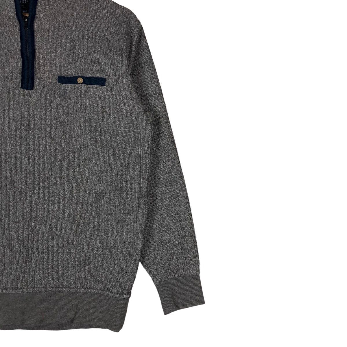 Kansai Yamamoto Japanese Brand Kansai Yamamoto Homme Quarter Zip Pullover Size US L / EU 52-54 / 3 - 3 Thumbnail