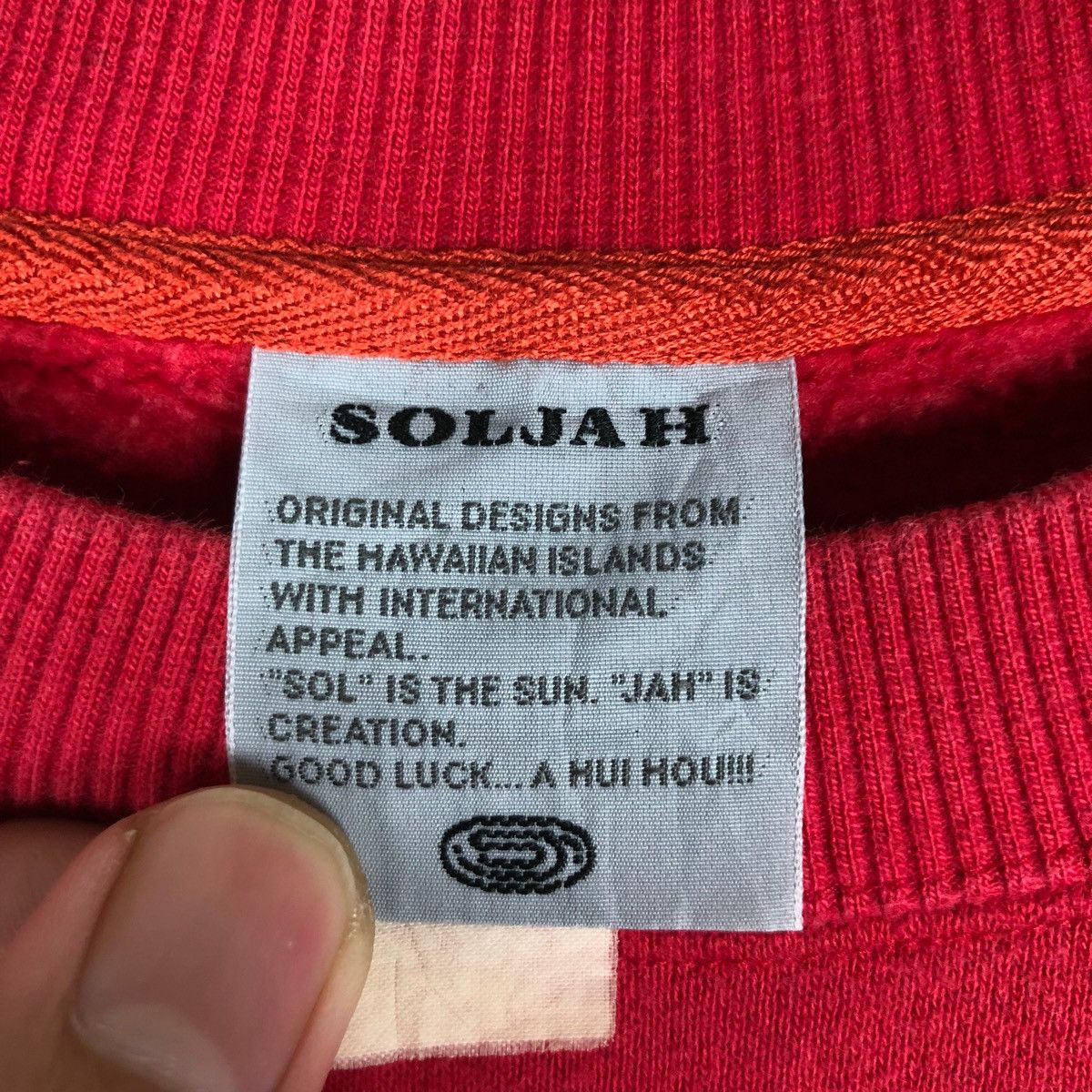 Vintage Vintage SoLjah Spell Out Pullover Jumper Sweatshirt Size US L / EU 52-54 / 3 - 9 Thumbnail