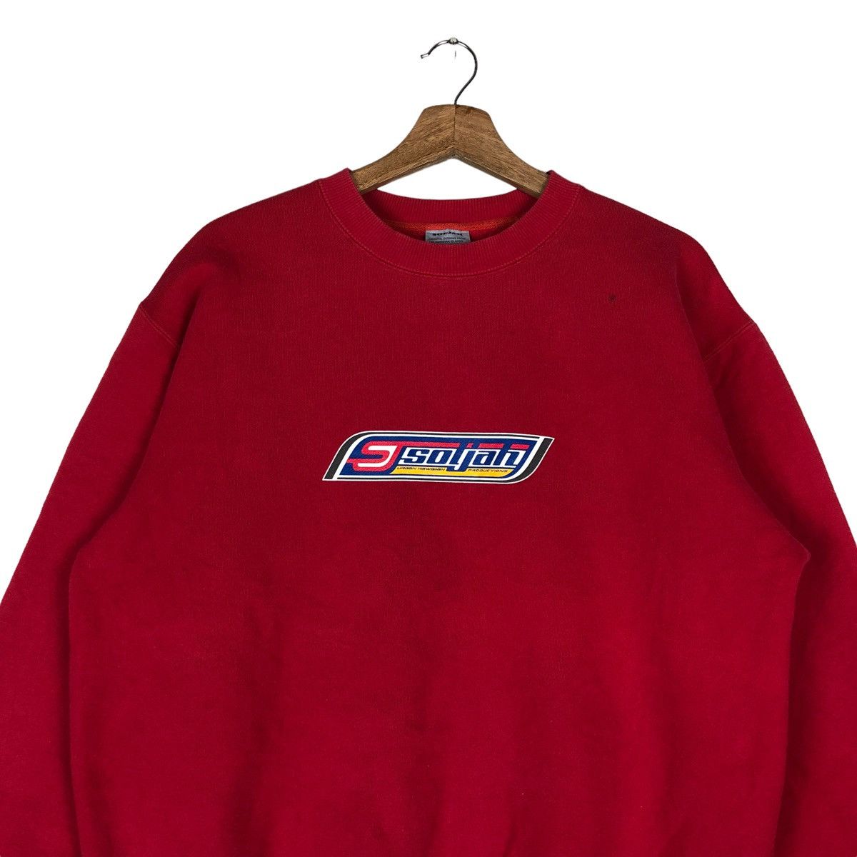 Vintage Vintage SoLjah Spell Out Pullover Jumper Sweatshirt Size US L / EU 52-54 / 3 - 3 Thumbnail