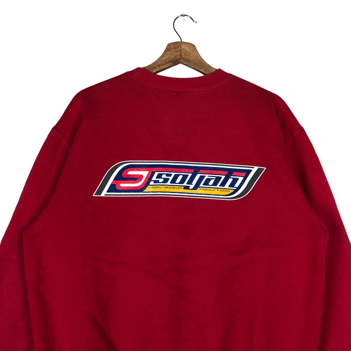 Vintage Vintage SoLjah Spell Out Pullover Jumper Sweatshirt Size US L / EU 52-54 / 3 - 7 Thumbnail
