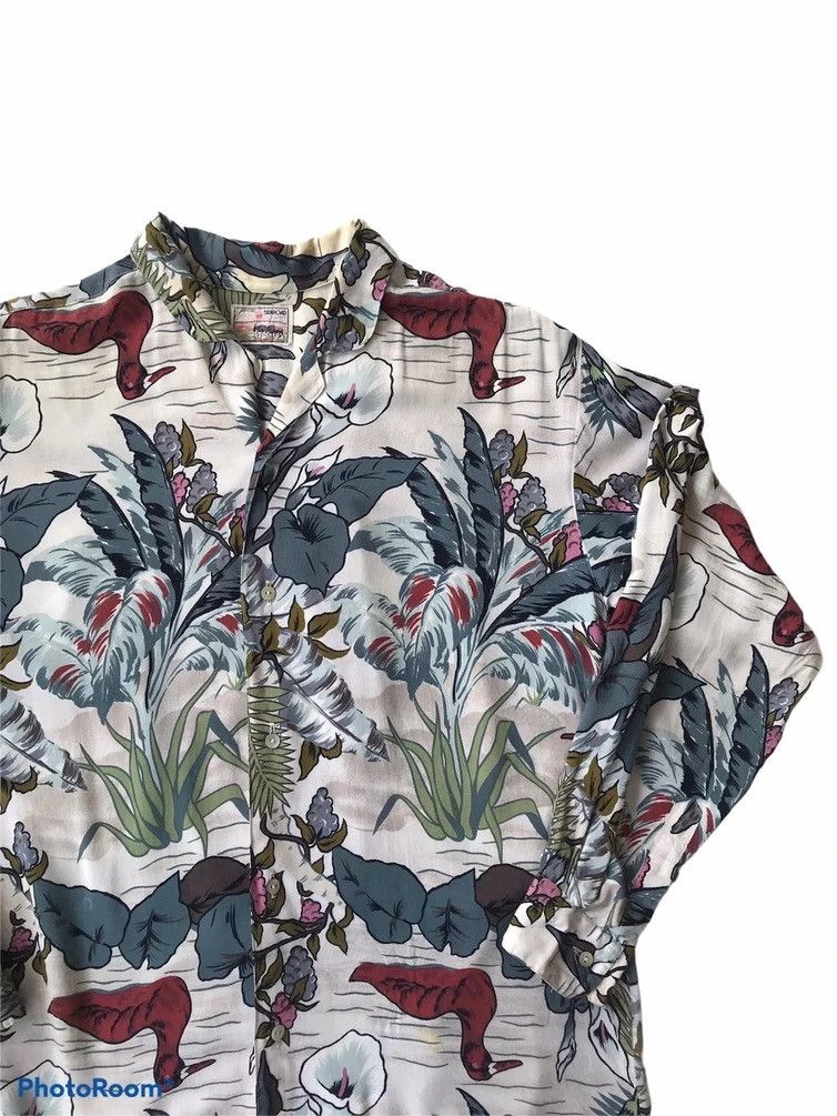 Yohji Yamamoto Vintage Japanese Silkroad Overprint Hawaii Shirt Button Size US M / EU 48-50 / 2 - 6 Thumbnail