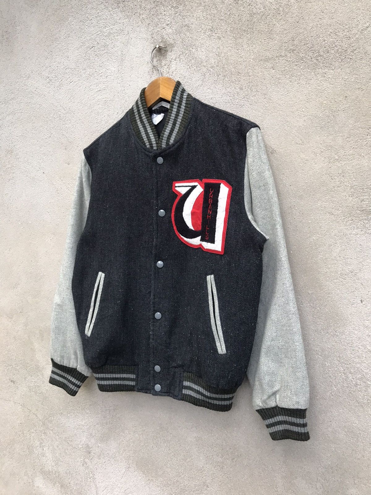 Other RARE URBAN HILLS WOOL VARSITY JACKET Size US M / EU 48-50 / 2 - 3 Thumbnail