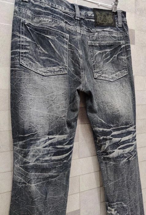 Japanese Brand LOWBOX Ripped Distressed Punk Rock Denim Jeans Size US 32 / EU 48 - 10 Thumbnail
