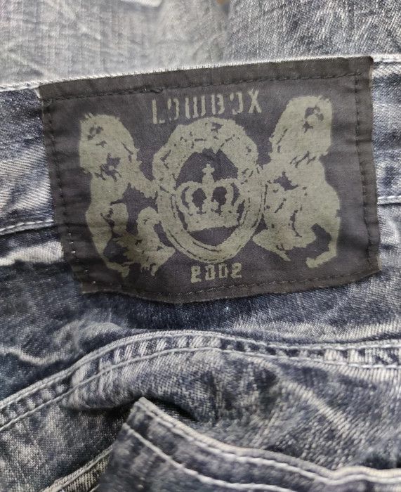 Japanese Brand LOWBOX Ripped Distressed Punk Rock Denim Jeans Size US 32 / EU 48 - 12 Thumbnail