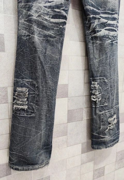 Japanese Brand LOWBOX Ripped Distressed Punk Rock Denim Jeans Size US 32 / EU 48 - 9 Thumbnail