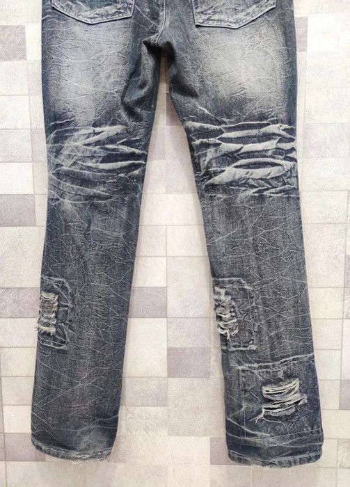 Japanese Brand LOWBOX Ripped Distressed Punk Rock Denim Jeans Size US 32 / EU 48 - 7 Thumbnail