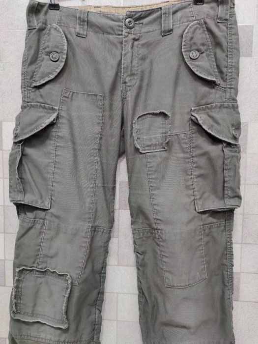 Japanese Brand BACK NUMBER Patchwork Military Street Fashion Cargo Pants Size US 31 - 3 Thumbnail