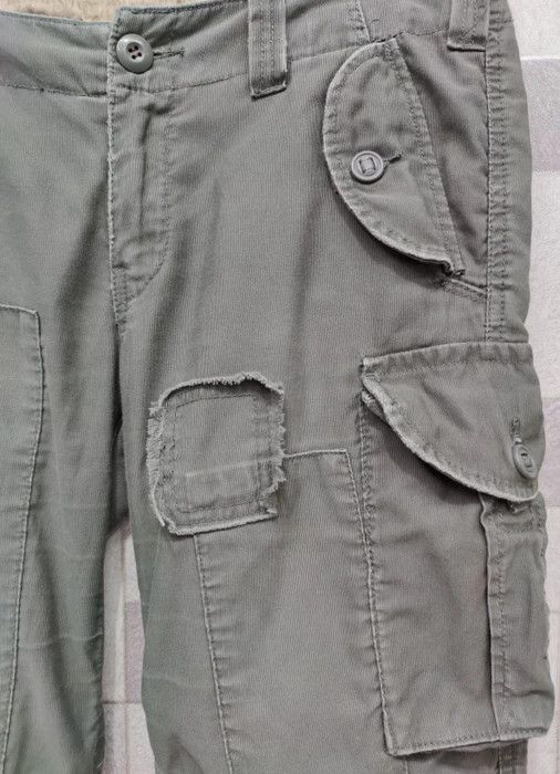Japanese Brand BACK NUMBER Patchwork Military Street Fashion Cargo Pants Size US 31 - 4 Thumbnail