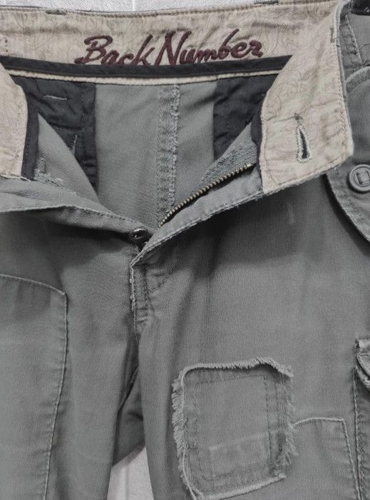 Japanese Brand BACK NUMBER Patchwork Military Street Fashion Cargo Pants Size US 31 - 8 Thumbnail