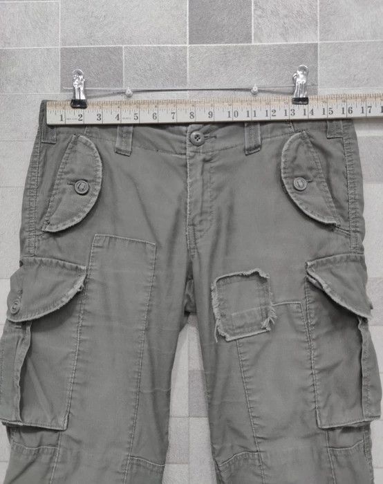 Japanese Brand BACK NUMBER Patchwork Military Street Fashion Cargo Pants Size US 31 - 10 Thumbnail