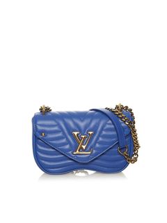 Louis Vuitton M01046 Mng Big Party Necklace , Blue, One Size